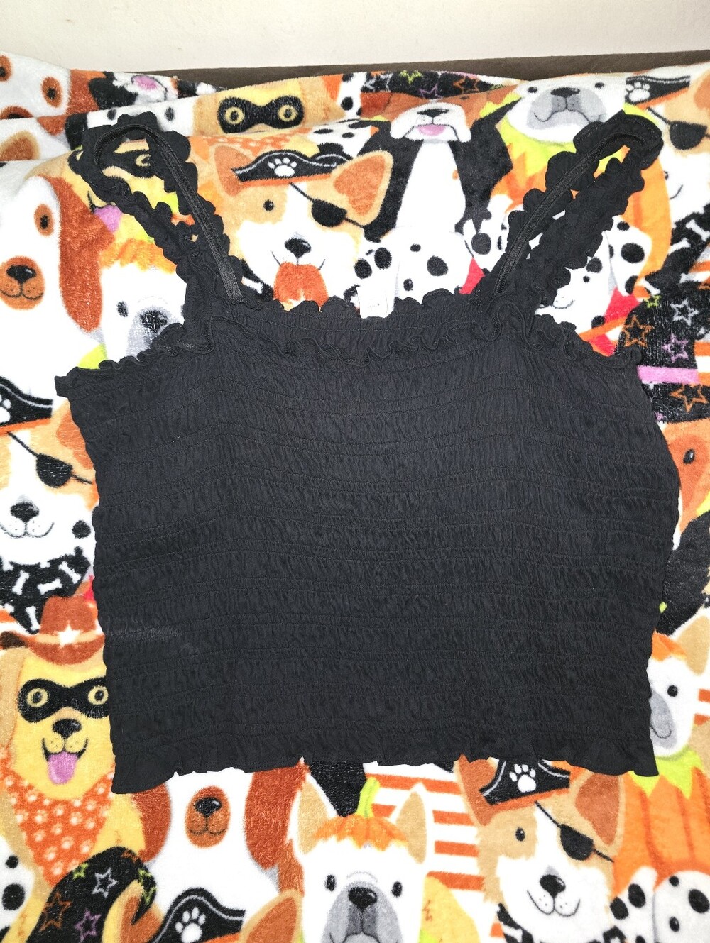 Old Navy Shirred Crop Tank 3x